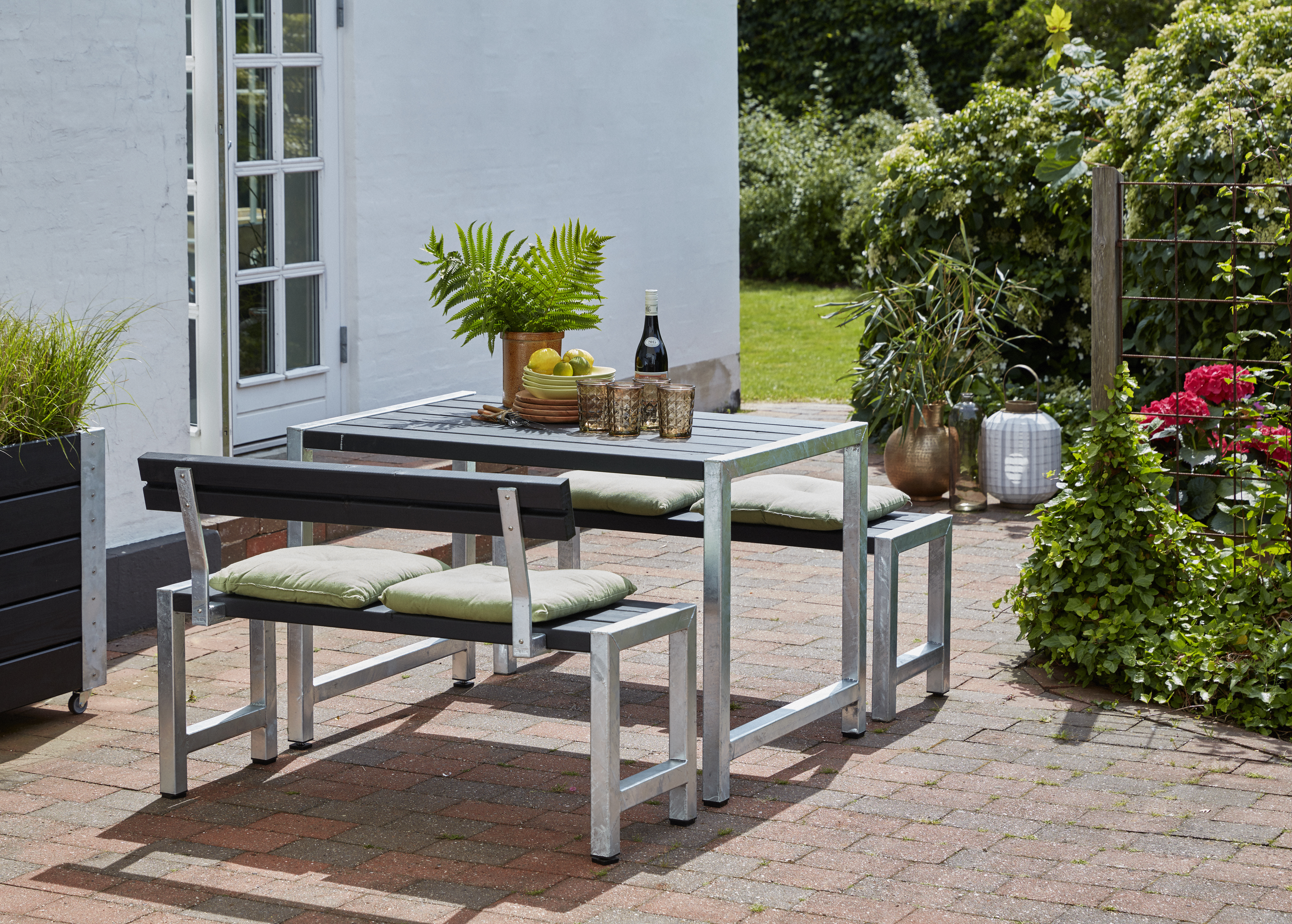 Cafétisch 127 cm Schwarz