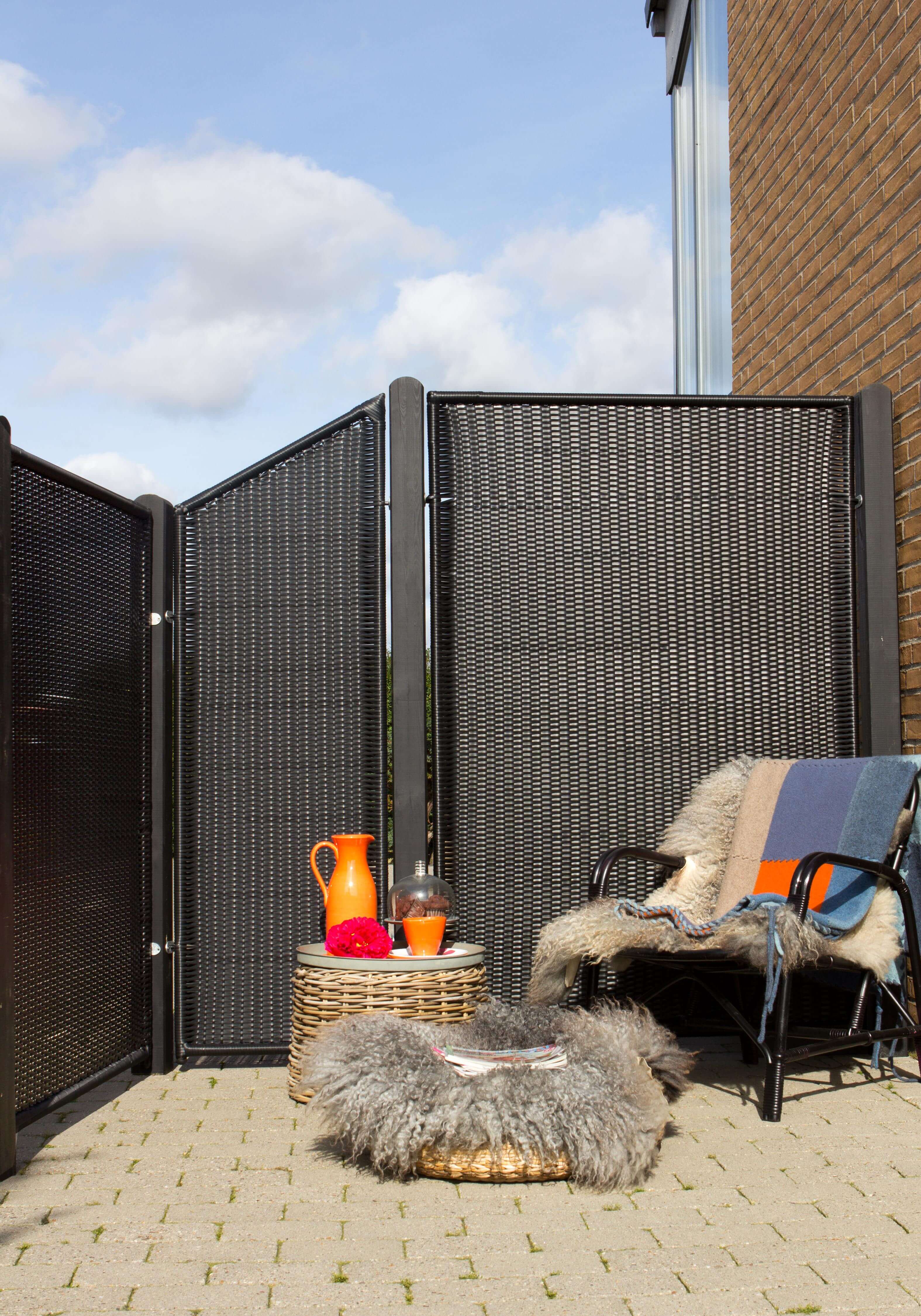 Trend Zaun Polyrattan115x140 cm