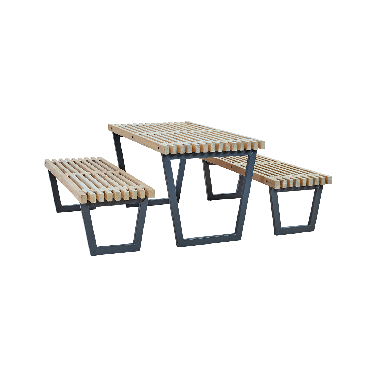 Siesta Garnitur Tisch mit 2 Bänken 138 cm