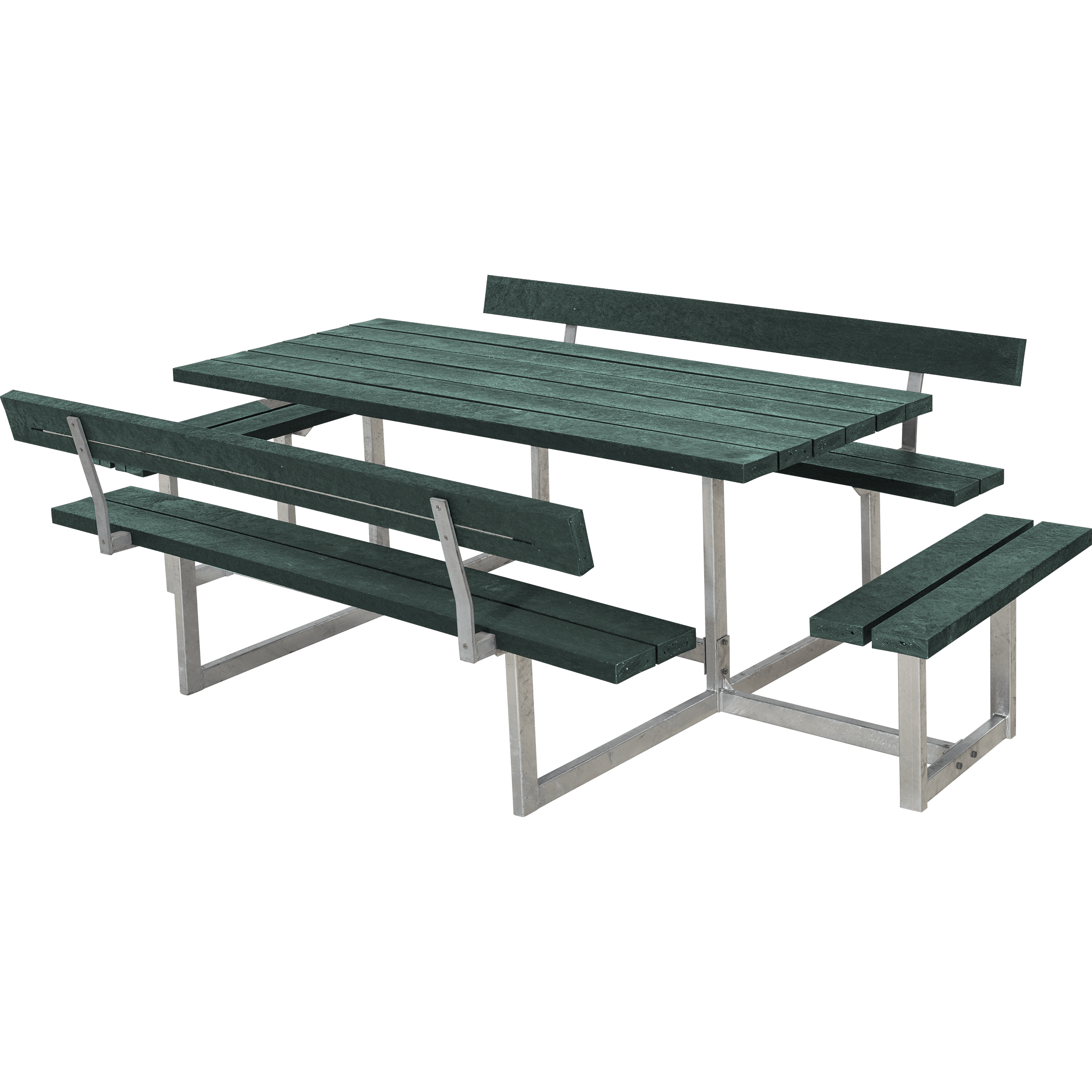 Basic Kombimöbel mit 2 Anbausätzen und 2 Rückenlehnen 260 cm ReTex Grün