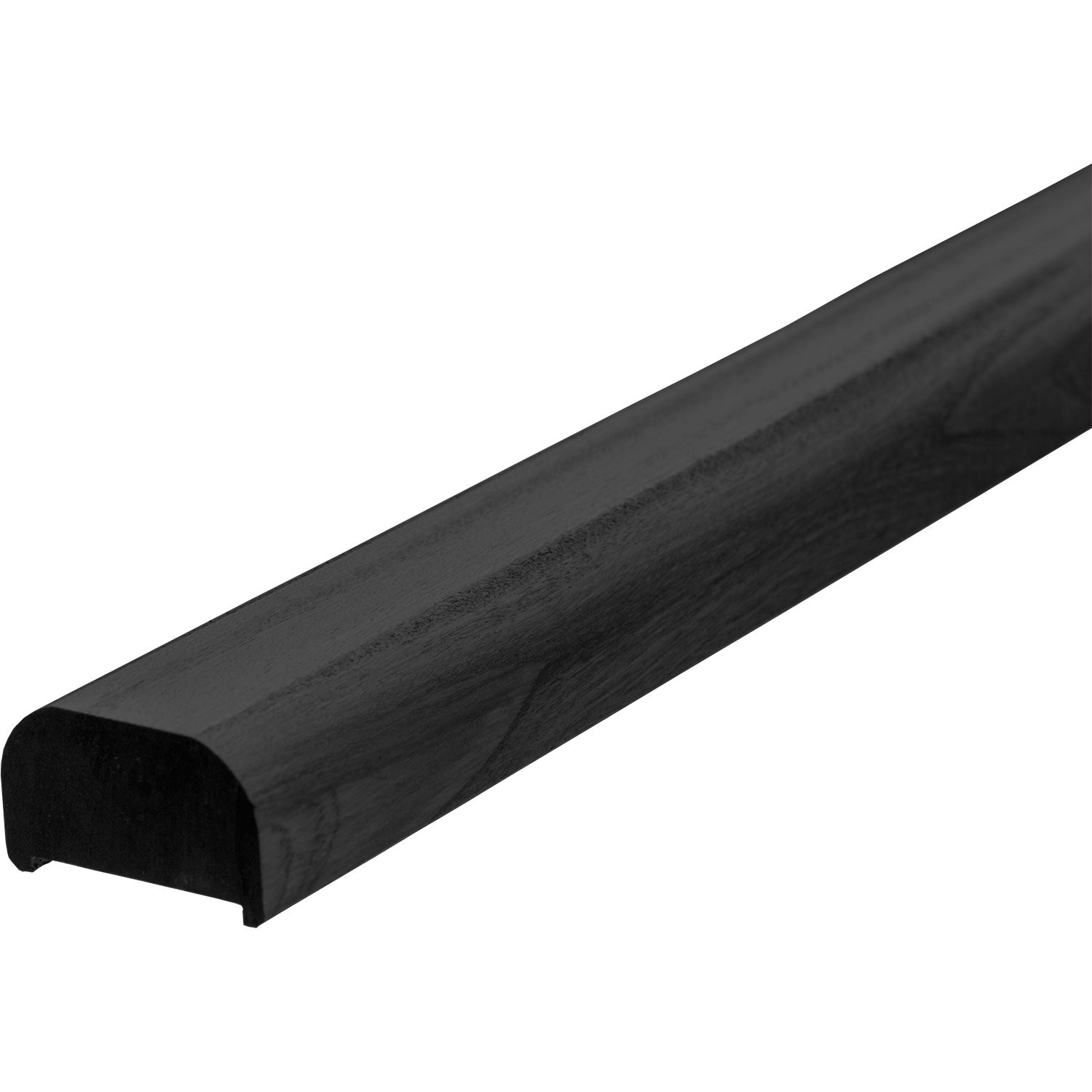 Handlauf für Stahlpfosten in Mahagoni 199 cm Schwarz RAL 9005