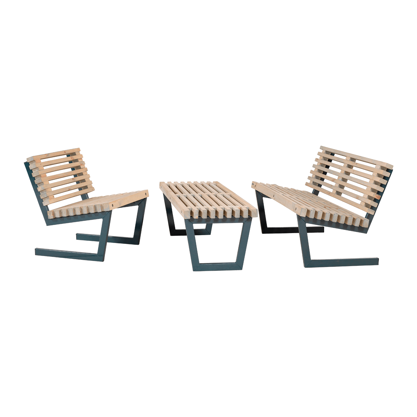 Siesta Loungeset 1 Sessel, Bank/Tisch und Sofa 138 cm