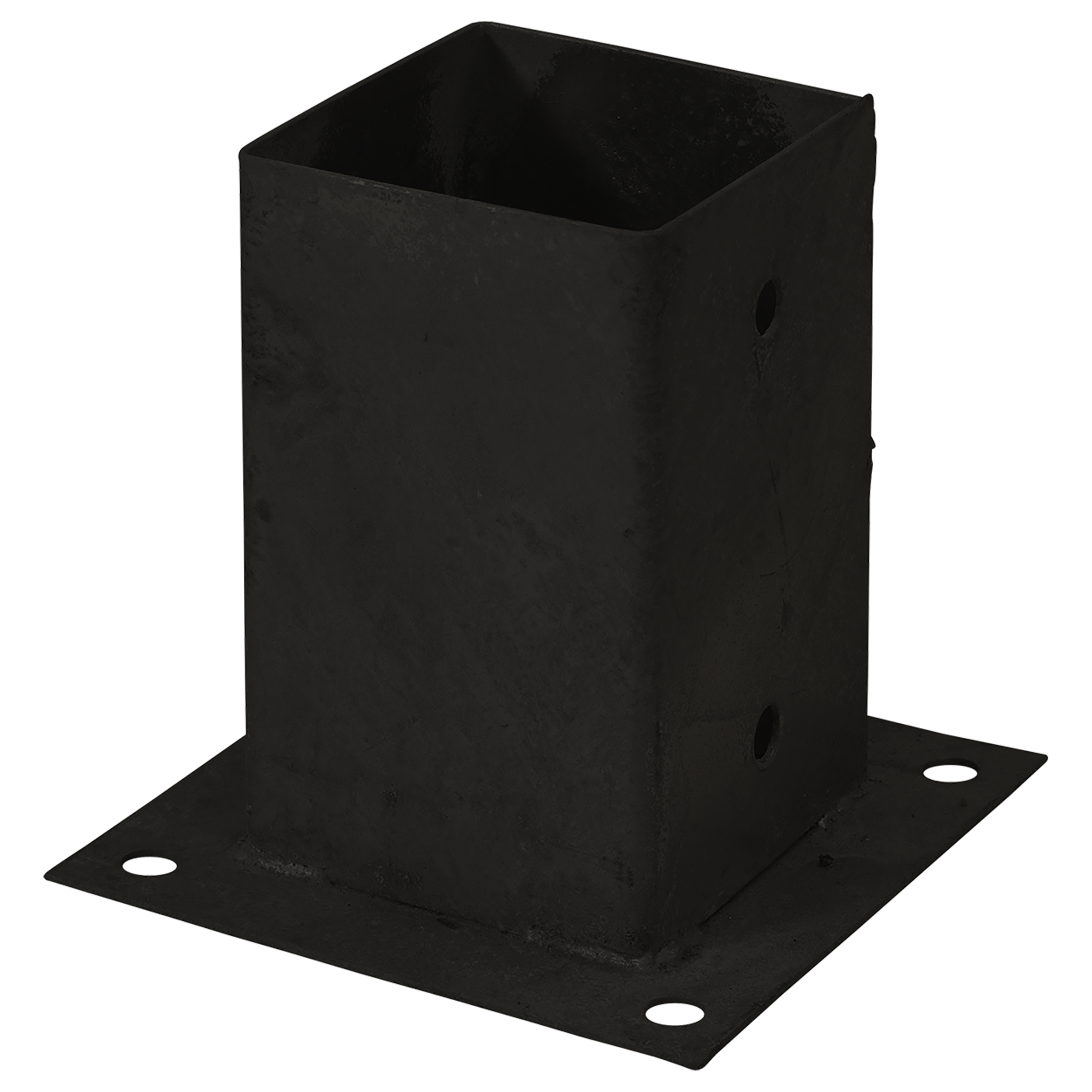 Cubic Pfostenfuss 9x9 cm Pfosten für Fundament Schwarz