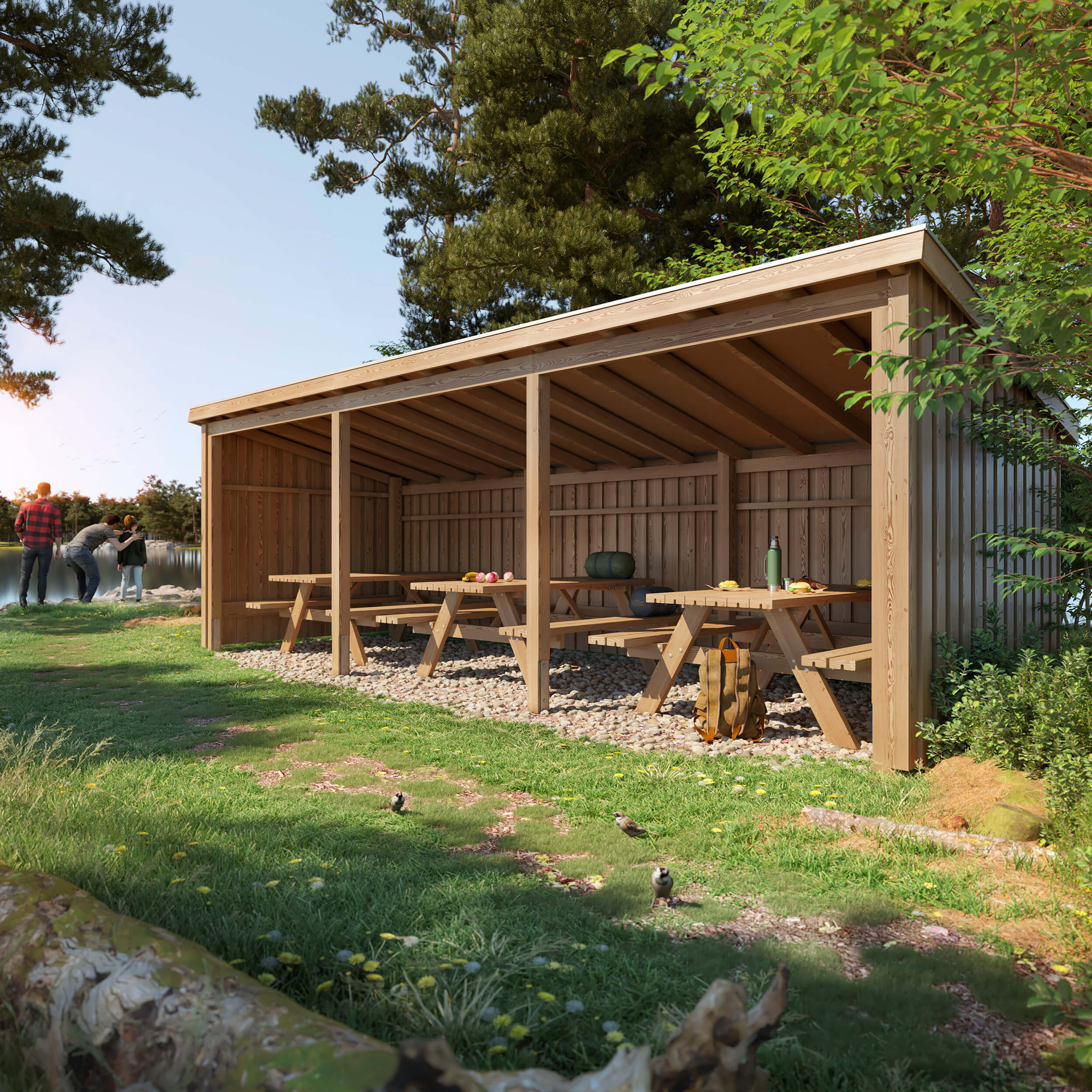 Nordic Picknickhütte 14 m² Typ 1C