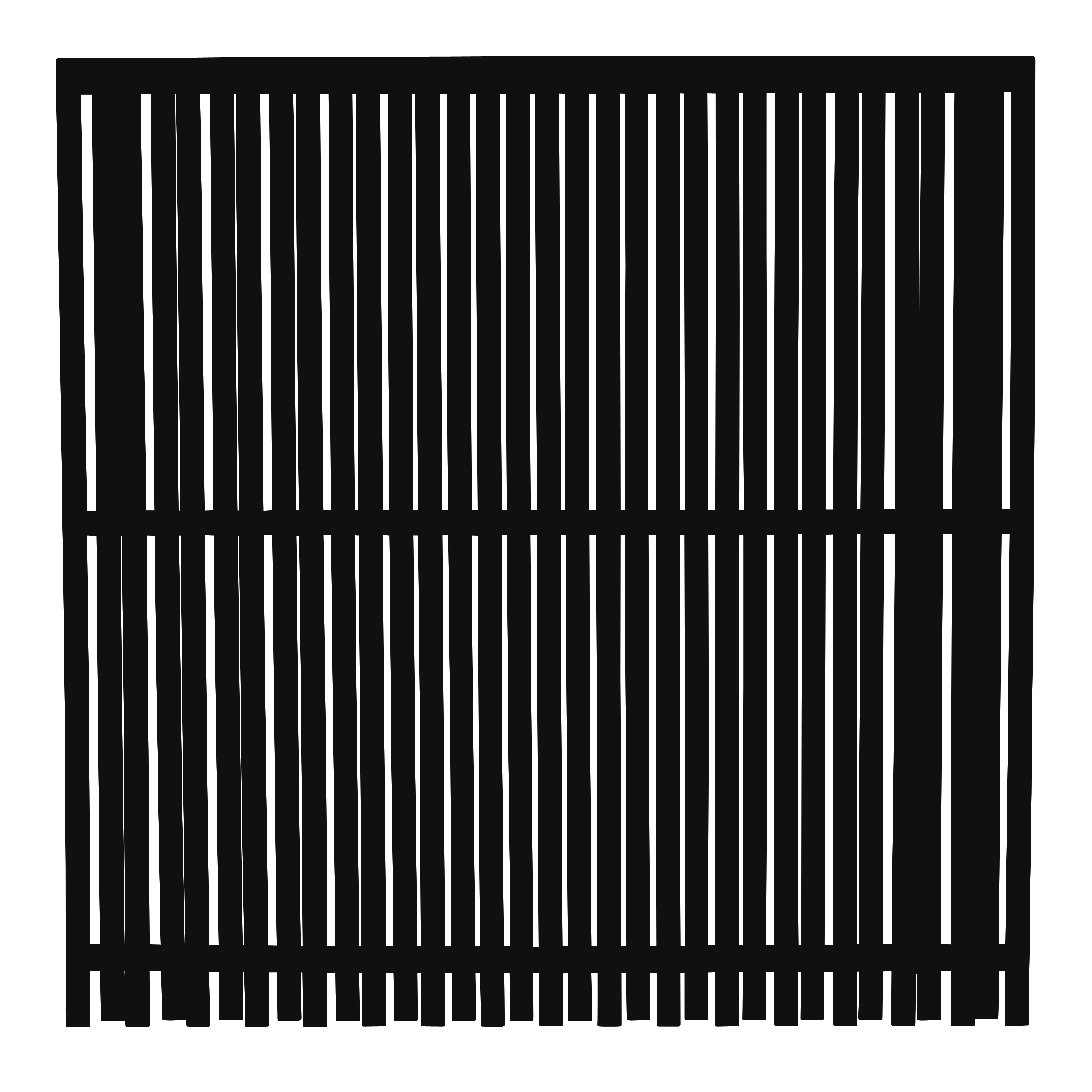 Nagano Zaun 180×180 cm Schwarz